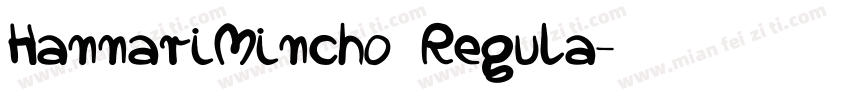 HannariMincho Regula字体转换